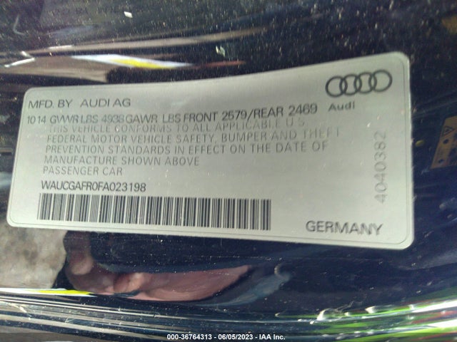 WAUCGAFR0FA023198 Audi S5 Premium Plus