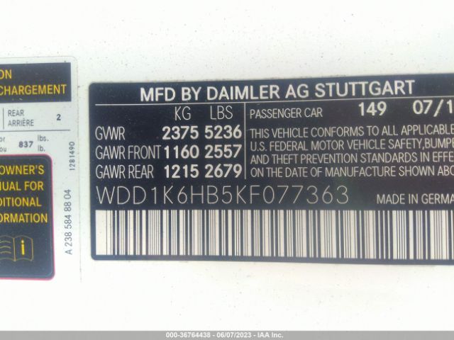 WDD1K6HB5KF077363 Mercedes-Benz E-class E 450