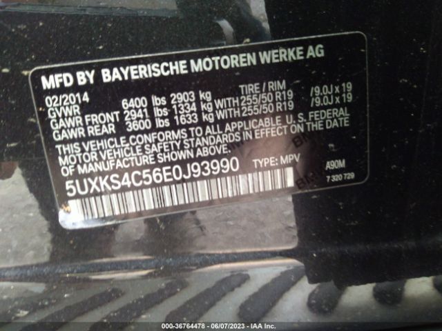 5UXKS4C56E0J93990 BMW X5 Xdrive35d