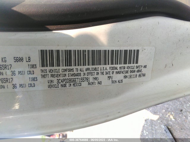 Dodge Journey Sxt 2014 3C4PDDBG6ET155781 Image 9