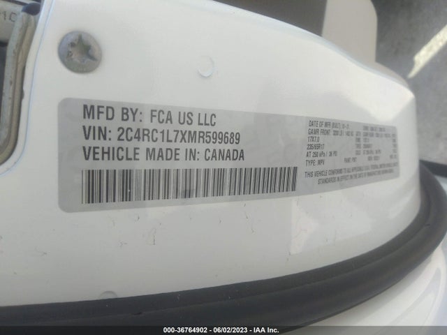 Chrysler Pacifica Hybrid Touring L 2021 2C4RC1L7XMR599689 Image 9