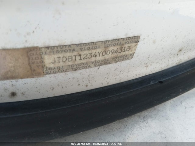 2000 TOYOTA ECHO VIN: JTDBT1234Y0094313