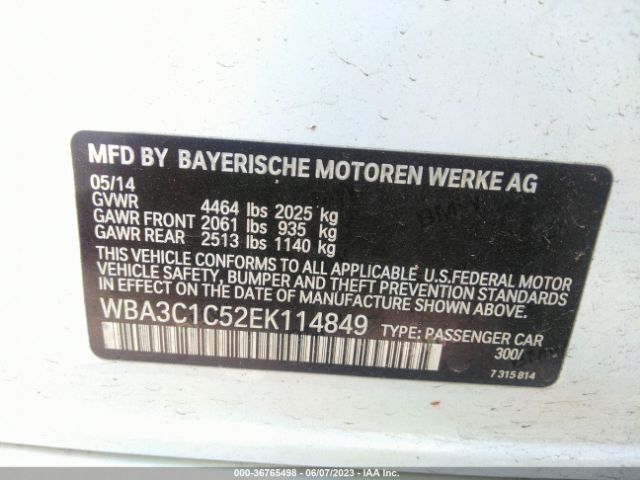 WBA3C1C52EK114849 BMW 3 Series 328i