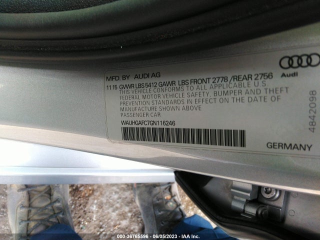 WAUHGAFC7GN116246 Audi A6 3.0t Prestige