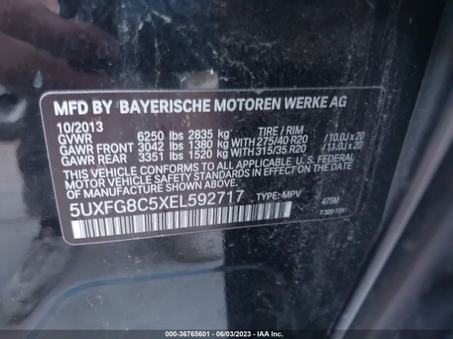 5UXFG8C5XEL592717 BMW X6 Xdrive50i