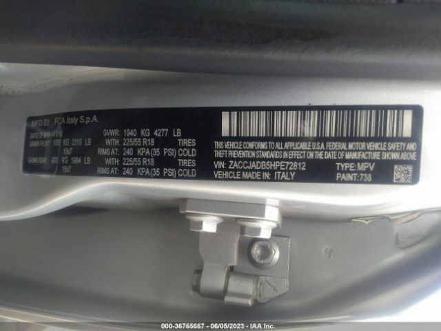 ZACCJADB5HPE72812 Jeep Renegade Limited