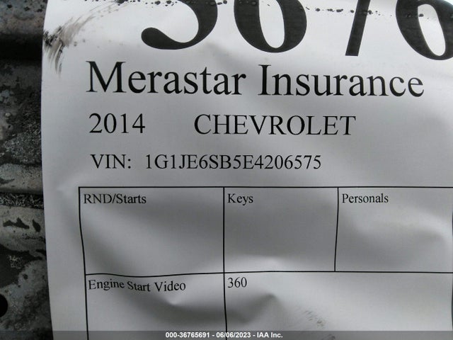 Chevrolet SONIC LTZ 2014 1G1JE6SB5E4206575 Image 9