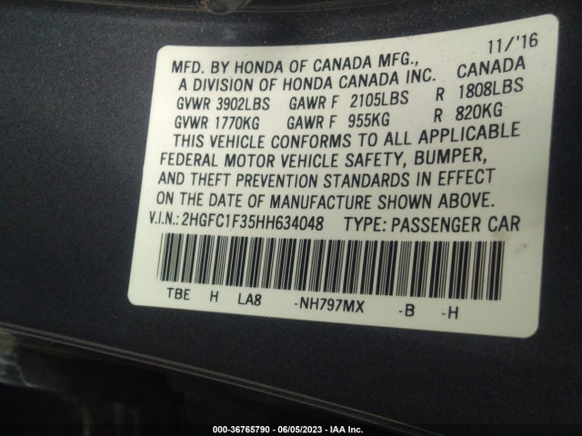 Honda l15b7 2017 2HGFC1F35HH634048 Image 26