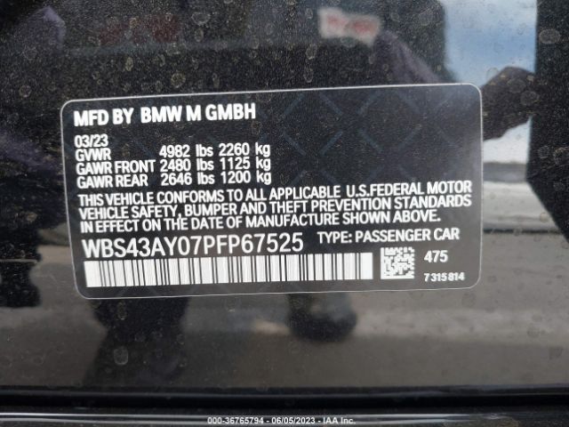 WBS43AY07PFP67525 BMW M3 Competition Xdrive