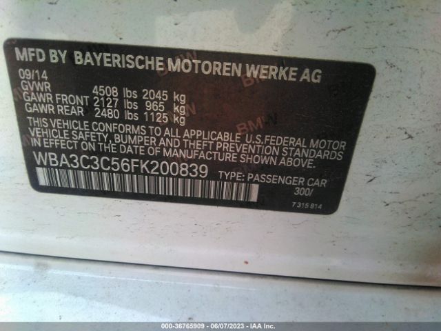 WBA3C3C56FK200839 BMW 3 Series 320i Xdrive