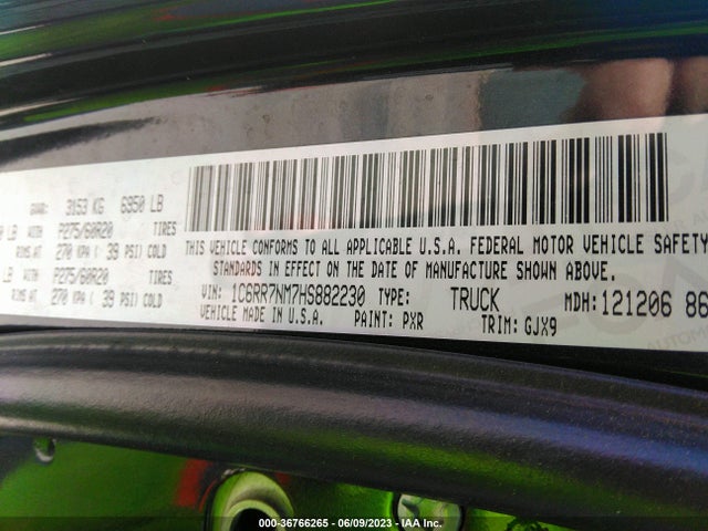 1C6RR7NM7HS882230 RAM 1500 Laramie