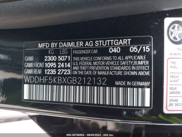 WDDHF5KBXGB212132 Mercedes-Benz E-class E 350