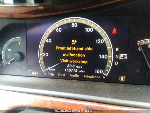 2007 MERCEDES-BENZ S-CLASS 5.5L V8 VIN: WDDNG71X37A048141