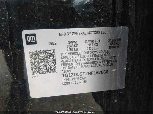 Chevrolet MALIBU LT 2022 1G1ZD5ST2NF167666 Image 11