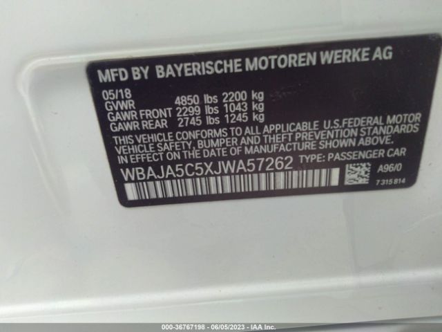 WBAJA5C5XJWA57262 BMW 5 Series 530i