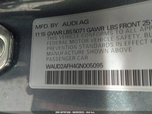 Audi A5 PREMIUM 2016 WAUD2AFH4GN005095 Image 10