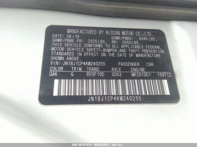 2019 NISSAN ROGUE SPORT JN1BJ1CP4KW240255 Photo 8