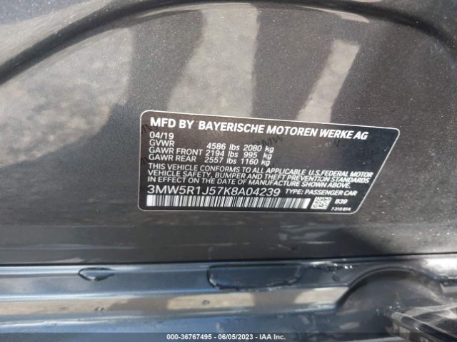 3MW5R1J57K8A04239 BMW 3 Series 330i