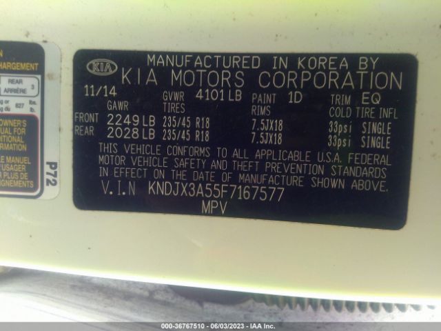 KNDJX3A55F7167577 KIA Soul !