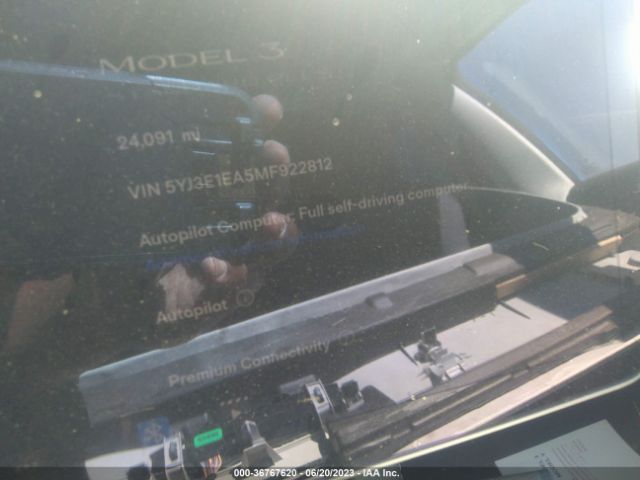 5YJ3E1EA5MF922812 Tesla Model 3 Standard Range Plus Rear-wheel Drive