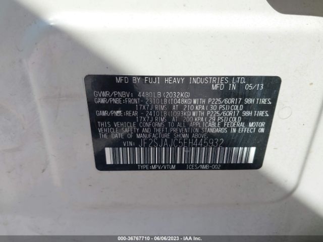 JF2SJAJC5EH445932 Subaru Forester 2.5i Limited
