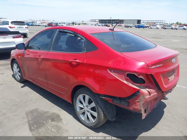2013 HYUNDAI ACCENT GLS VIN: KMHCU4AEXDU433001