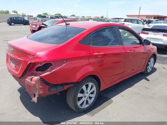 2013 HYUNDAI ACCENT GLS VIN: KMHCU4AEXDU433001