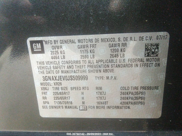 Chevrolet EQUINOX LT 2018 3GNAXJEV0JS509999 Image 25