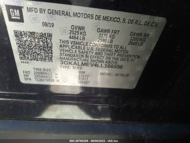 3GKALMEV4LL166556 GMC Terrain Sle