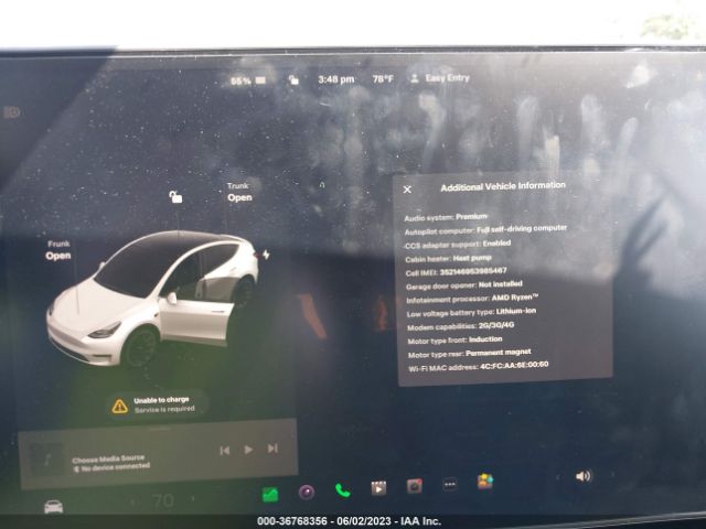 7SAYGDEE3NF560715 Tesla Model Y Long Range