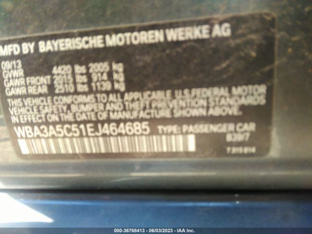 WBA3A5C51EJ464685 BMW 3 Series 328i