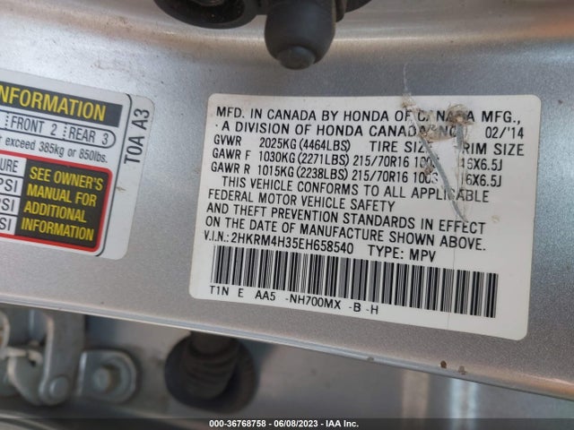 Honda CR-V LX 2014 2HKRM4H35EH658540 Image 10