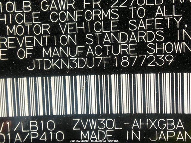 Toyota Prius Four 2015 JTDKN3DU7F1877239 Image 9