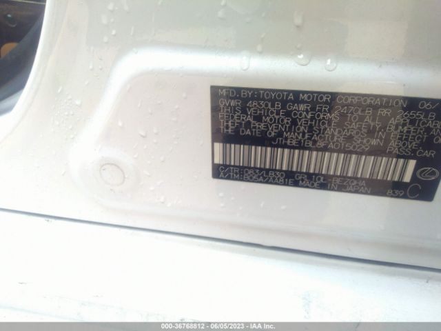 Lexus GS 350 2015 JTHBE1BL8FA015029 Image 10
