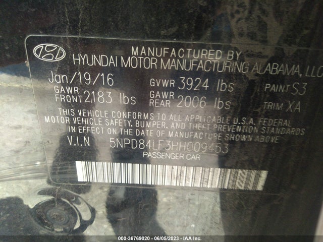 Hyundai ELANTRA SE 2017 5NPD84LF3HH009453 Image 10