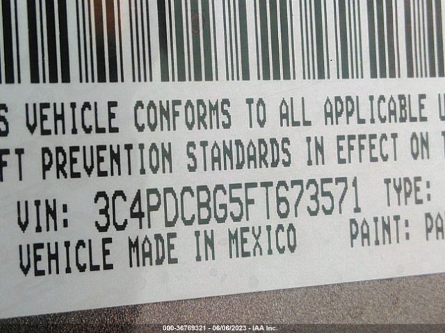 3C4PDCBG5FT673571 Dodge Journey Sxt