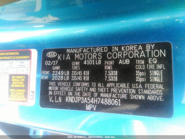KNDJP3A54H7488061 KIA SOUL +