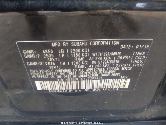 4S4BSETC4J3289496 Subaru Outback Touring