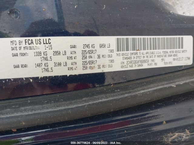 2C4RDGBG0FR689650 Dodge Grand Caravan American Value Pkg