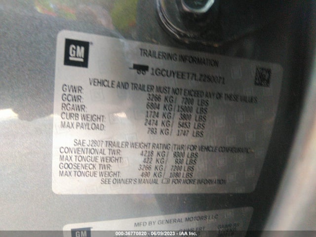 Chevrolet Silverado 1500 Rst 2020 1GCUYEET7LZ250071 Image 9