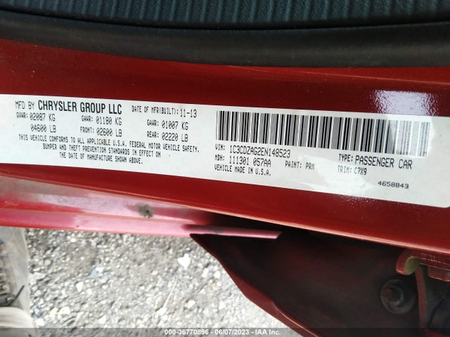 Dodge AVENGER SE 2014 1C3CDZAG2EN148523 Image 9