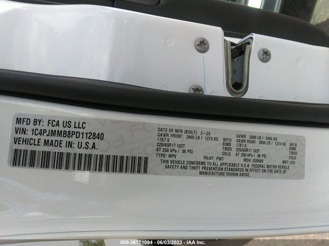 2023 Jeep Cherokee, VIN: 1C4PJMMB8PD112840