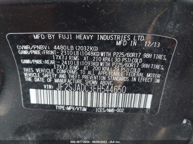 JF2SJADC3EH544650 Subaru Forester 2.5i Premium