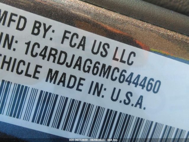 1C4RDJAG6MC644460 Dodge Durango Sxt Plus
