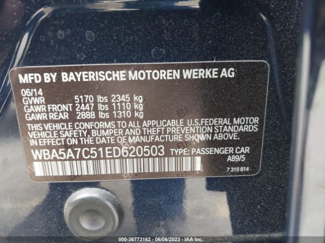WBA5A7C51ED620503 BMW 5 Series 528i Xdrive