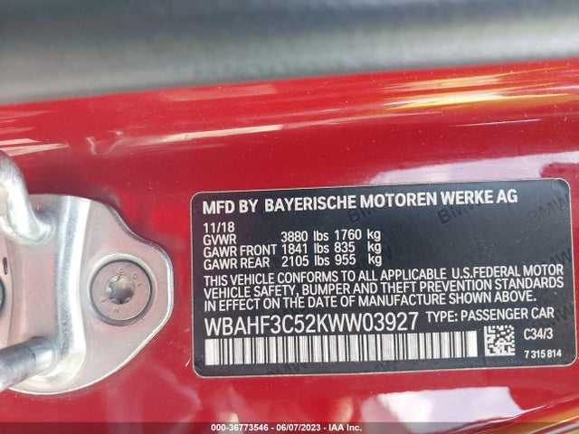 2019 BMW Z4, VIN: WBAHF3C52KWW03927