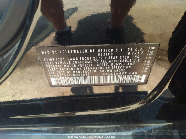 3VWB67AJ7JM209545 Volkswagen Jetta 1.4t