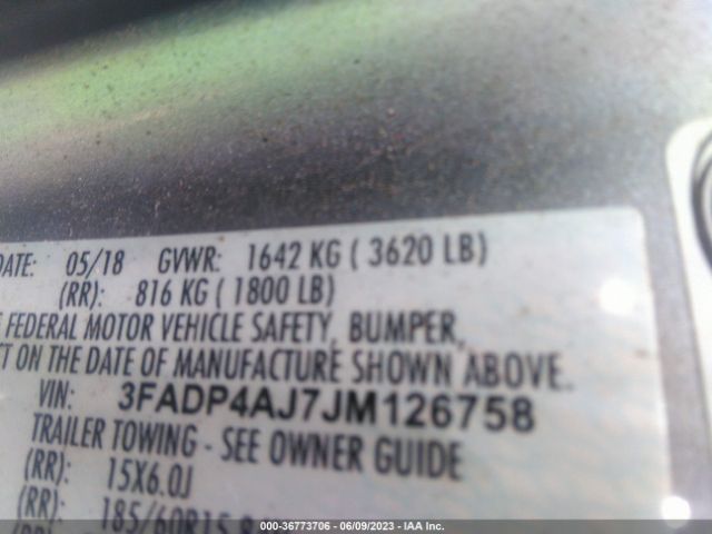 3FADP4AJ7JM126758 Ford FIESTA S