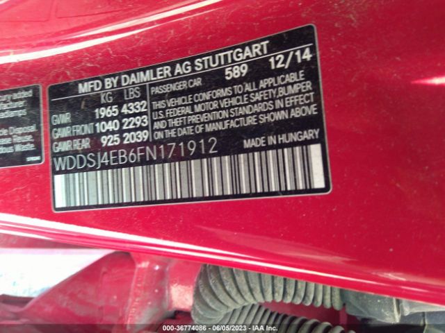 WDDSJ4EB6FN171912 Mercedes-Benz Cla-class Cla 250