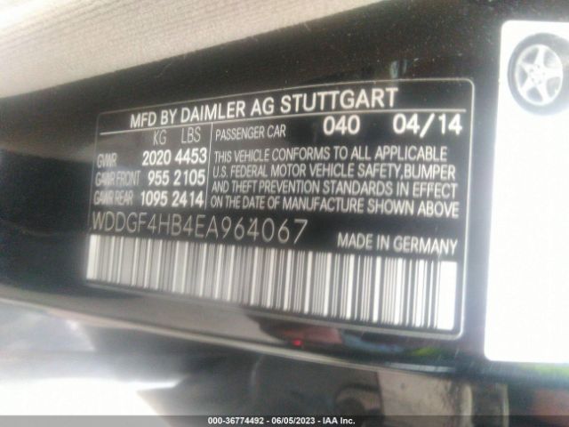 WDDGF4HB4EA964067 Mercedes-Benz C-class C 250